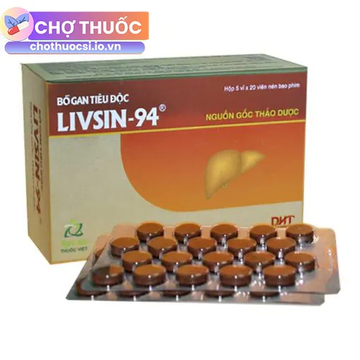 Bổ Gan Tiêu Độc Livsin-94 (Hộp 100 viên)