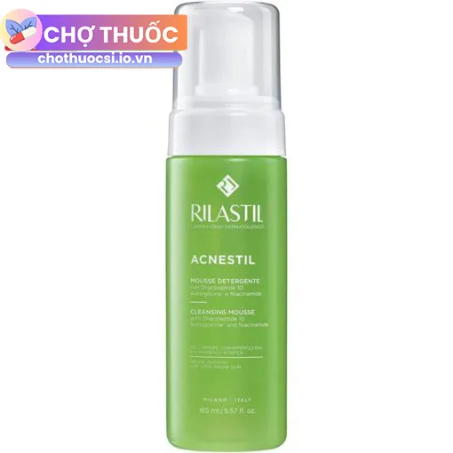Bọt rửa mặt Rilastil Acnestil Cleansing Mousse 165ml