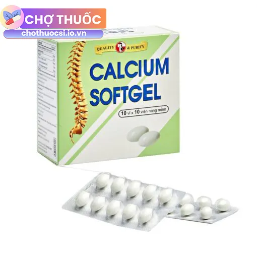 Calcium Softgel (10 vỉ x 10 viên)