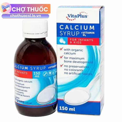 Calcium Syrup + Vitamin D3 for Infants & Kids