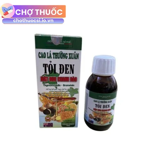 Cao lá thường xuân tỏi đen mật ong chanh đào Trường Đại Hưng.