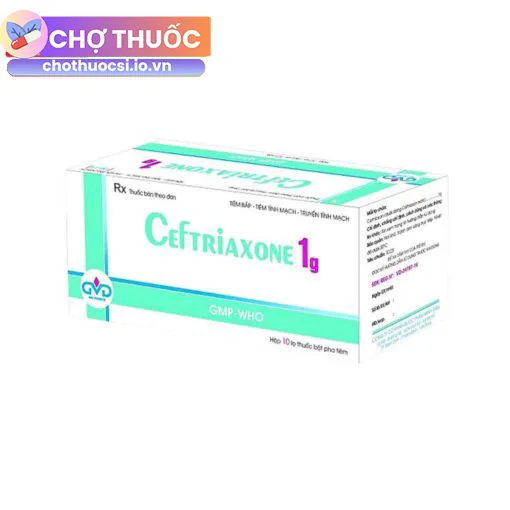 Ceftriaxone 1g Dược Minh Dân