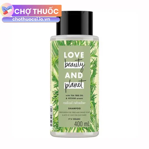 Dầu gội Love Beauty and Planet Radical Refresher (chai xanh lá)