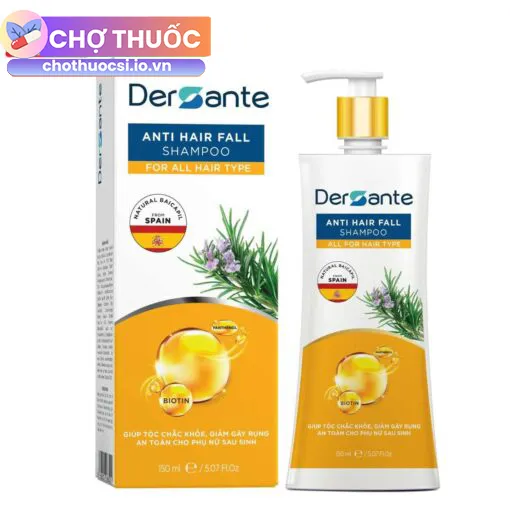 Dầu gội ngăn rụng tóc Dersante Anti Hair Fall Shampoo