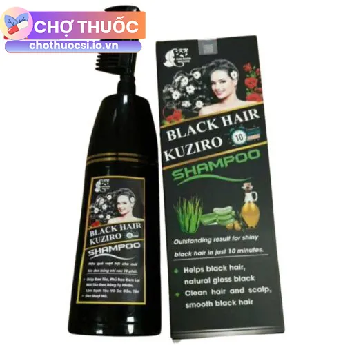 Dầu gội phủ bạc Black Hair Kuziro