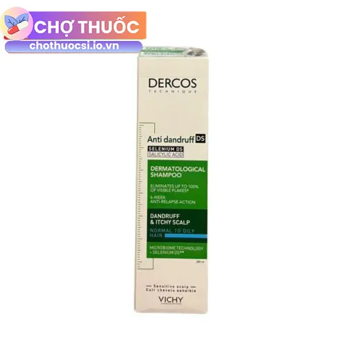 Dầu gội sạch gàu cho da đầu dầu Vichy Dercos Anti-Dandruff DS