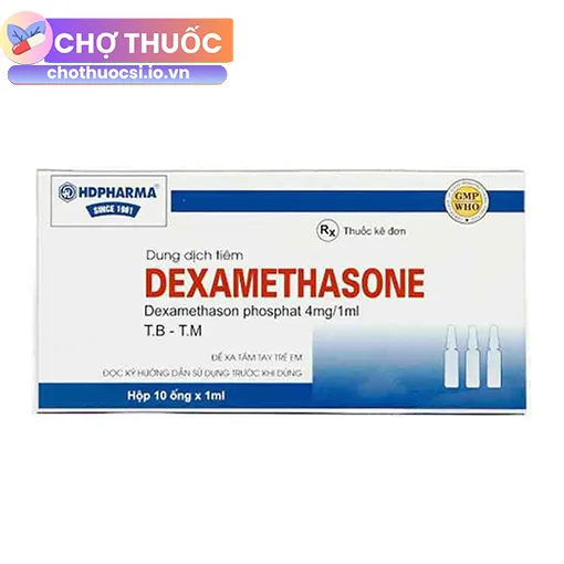 Dexamethasone 4mg/ml HDPharma (Hộp 10 ống)
