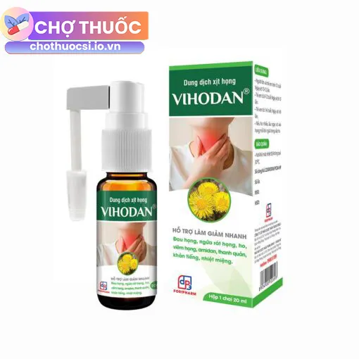 Dung dịch xịt họng VIHODAN