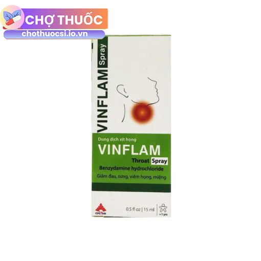 Dung dịch xịt họng Vinflam Throat Spray