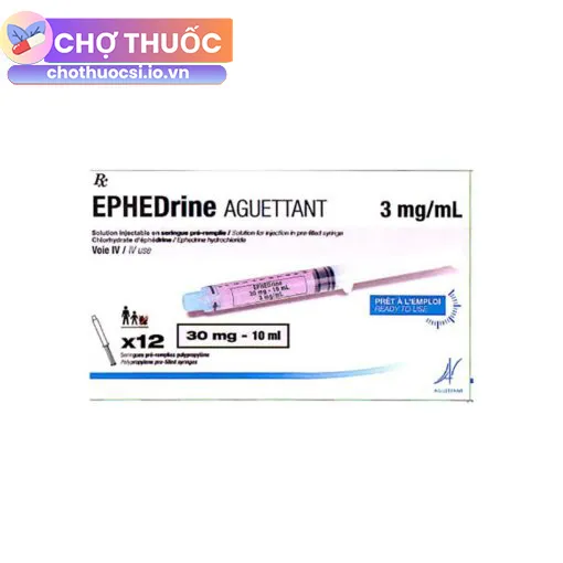 Ephedrine Aguettant 30mg/10ml