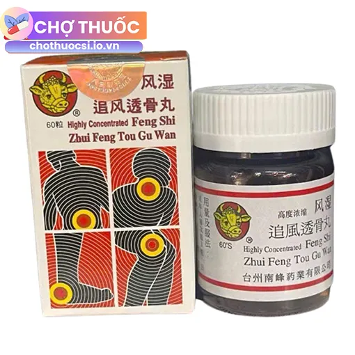 Feng Shi Zhui Feng Tou Gu Wan - Phong Thấp Truy Phong Thấu Cốt Hoàn 60 viên
