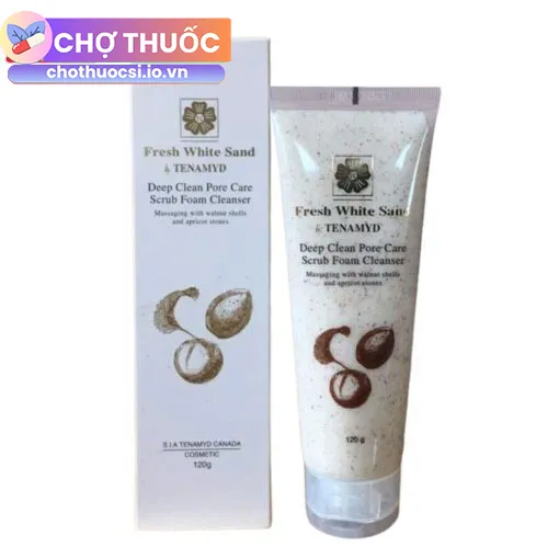 Fresh White Sand Tenamyd Deep Clean Pore Care Scrub Foam Cleanser