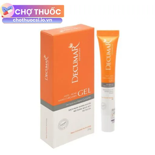 Gel ngừa mụn Nano Curcumin Decumar
