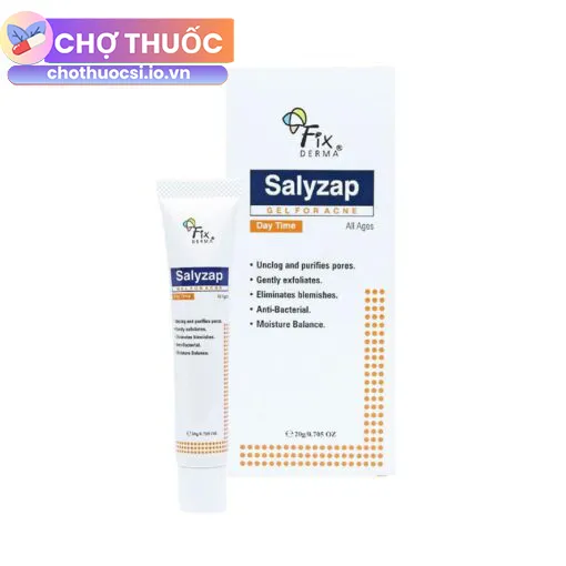 Gel Trị Mụn Fixderma Salyzap Gel For Acne ( Ban Ngày) (20g)