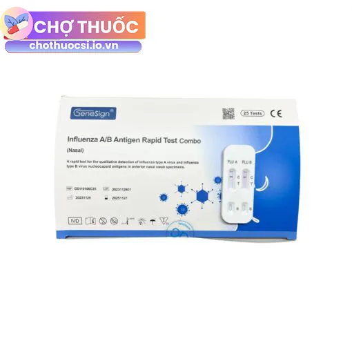 GeneSign Influenza A/B Antigen Rapid Test Combo