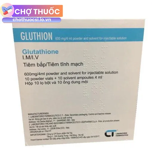 Gluthion 600mg/4ml Farmaceutico