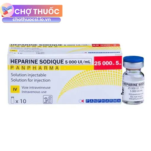 Heparine Sodique 5000UI/ml Panpharma