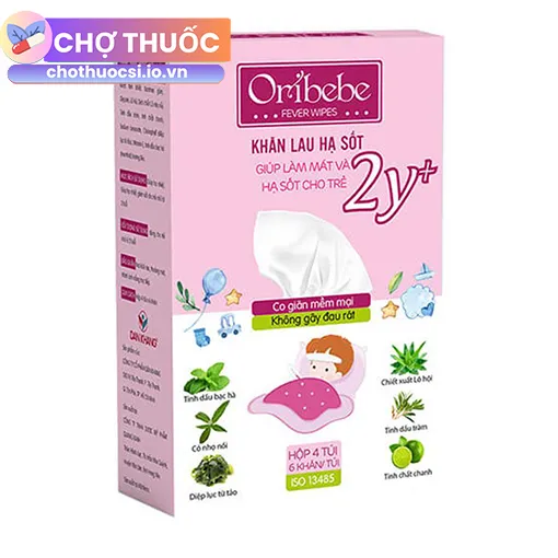 Khăn lau hạ sốt Oribebe 2y+