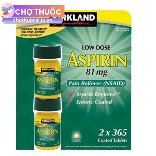 Kirkland Low Dose Aspirin 81mg