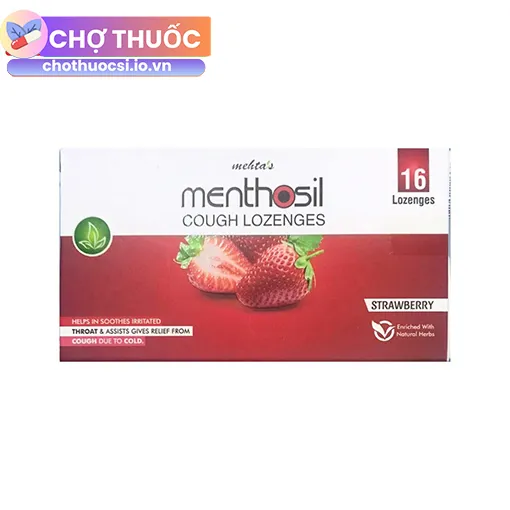 Mehta’s Menthosil Cough Lozenges (Strawberry)