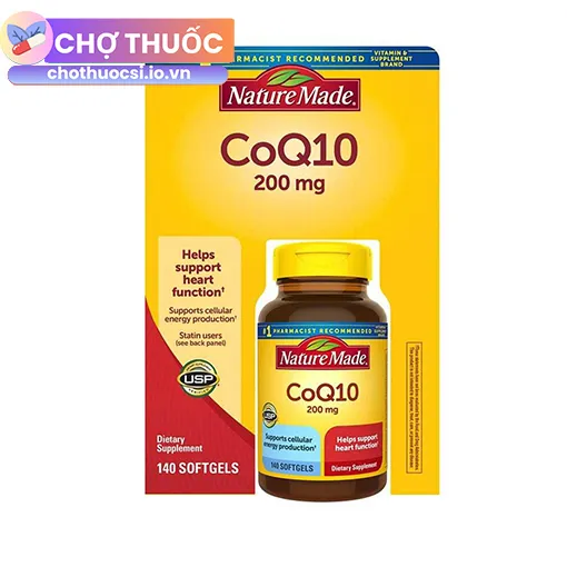 Nature Made CoQ10 200mg 140 Softgels