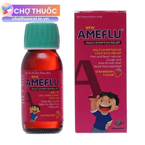 New Ameflu Multi-Symptom Relief hương dâu