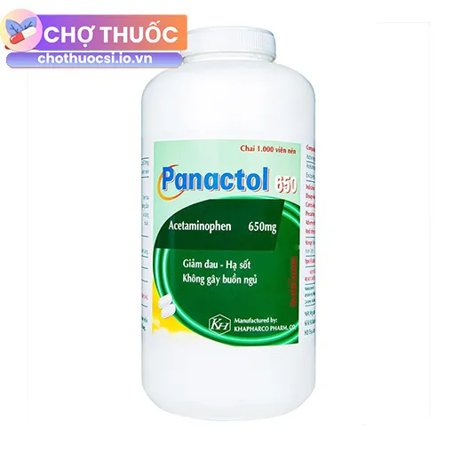 Panactol 650 Chai 1000 Viên