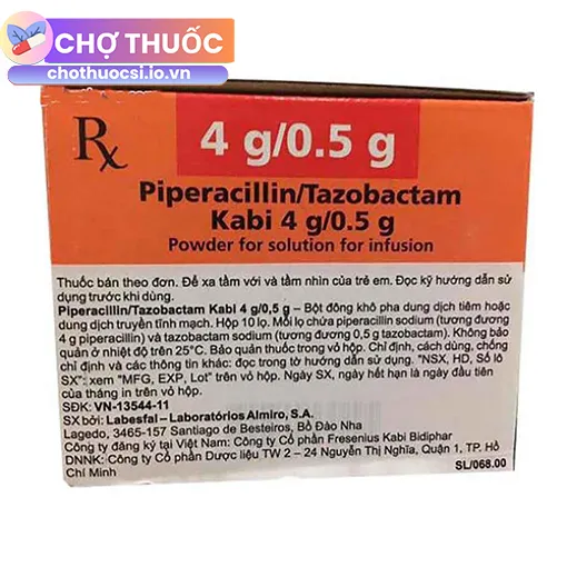 Piperacillin/Tazobactam Kabi 4g/0.5g