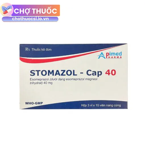 Stomazol – Cap 40 (H/3 vỉ)