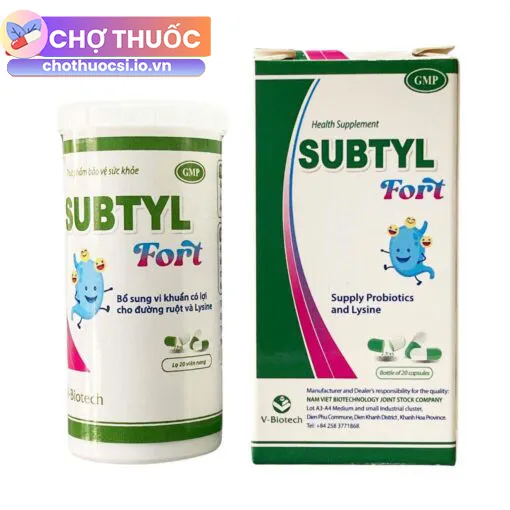 Subtyl Fort (Lọ 20 viên)