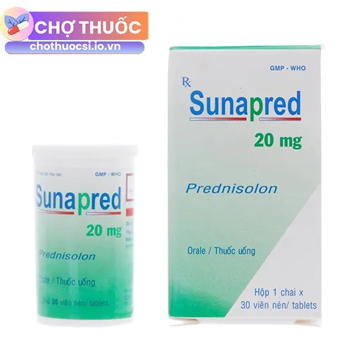 Sunapred 20mg chai 30 viên