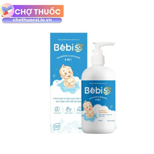 Tắm Gội Thảo Dược Trẻ Em 4 In 1 Bebiss