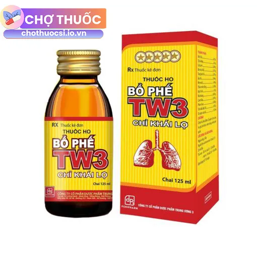 Thuốc ho Bổ Phế TW3 Chỉ Khái Lộ (chai 125ml)