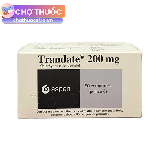 Trandate 200mg (hộp 90 viên)