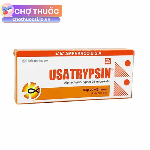Usatrypsin (Hộp 20 viên)