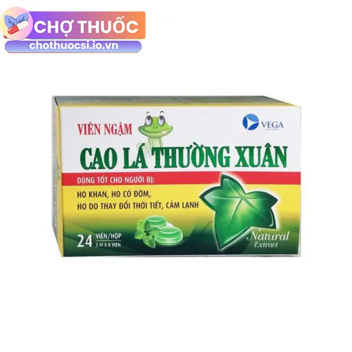 Viên Ngậm Cao Lá Thường Xuân Vega Pharma