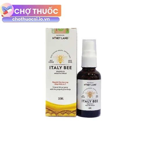 Xịt họng keo ong Honeyland Italy Bee