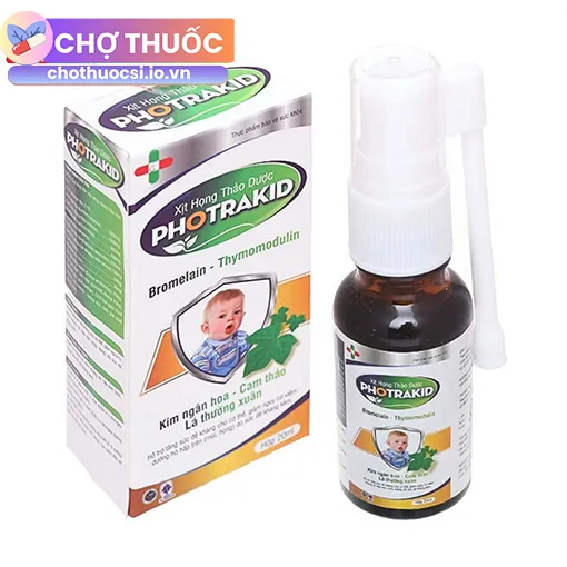 Xịt họng thảo dược Photrakid