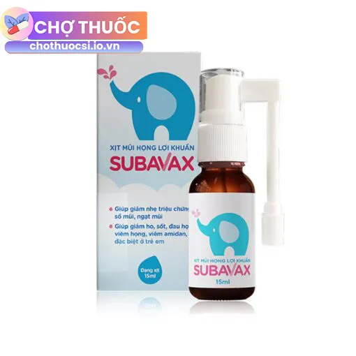 Xịt mũi họng lợi khuẩn Subavax